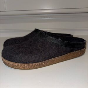 Haflinger Wool Clogs Dark Gray Rubber Sole EU 46 US 12 Men’s